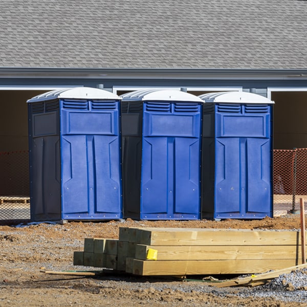 can i customize the exterior of the porta potties with my event logo or branding in Aberdeen Gardens